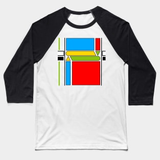 Bauhaus Abstract geometric fun - the squares Baseball T-Shirt